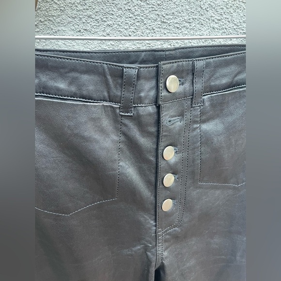 L’Academie Kane High Rise Genuine Leather Pants XS - Picture 3 of 6
